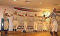 Palestinian Dabke folk dance being performed by men