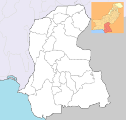 Larkana trên bản đồ Sindh