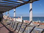 Utsiktspunkten Miradouro de Santa Luzia.