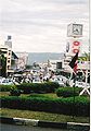 Oginga Odinga street depuis Achieng' Oneko road avec la Clock tower dans le fond.