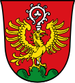 Wappen der Gemeinde Arberg, mehrfach redend