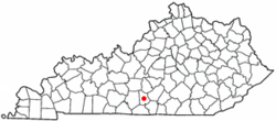 Location of Edmonton, Kentucky