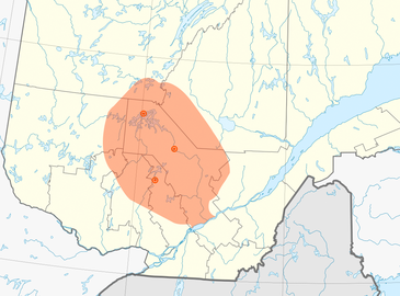 Nitaskinan (väritetty alue) on atikamekwien perinteinen asuinalue Quebecin eteläosassa, sekä siellä sijaitsevat kolme atikamekw-reservaattia.