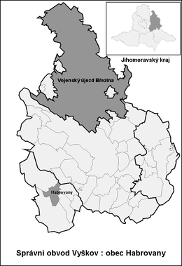 Habrovany - Localizazion