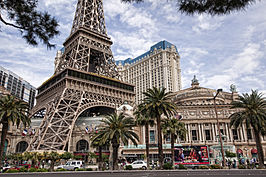 Paris vanaf de Las Vegas Boulevard