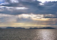 North and South Gigante Islands seen from the Visayan Sea