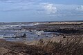 Extrémité Est de la zone de mangrove, érodée, en bordure des rizières