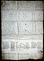 Foro do bo burgo de Castro Caldelas, privilexio dado polo rei Afonso VIII. Primeiro documento real en lingua galega. Allariz, 1228.