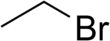 Skeletal formula of bromoethane