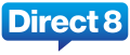 Ancien logo de Direct 8 du 31 août 2009 au 7 octobre 2012.