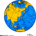 Orthographic projection over Vladisvostok