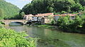 Ortsteil Nabech mit Brücke über den Fluss Salat