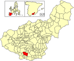 Los Guájares – Mappa