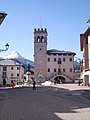 Centraal plein in Pieve di Cadore