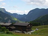 Alpa arkitekturo en Sauris di Sopra/Oberzahre