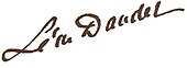 signature de Léon Daudet