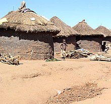 A lane in Labuje camp (for displaced internal refugees) near Kitgum town.