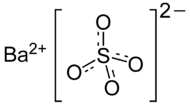 Structuurformule van bariumsulfaat