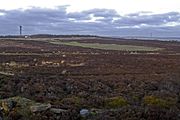 Take off and landing area for motorised model aircraft on Harden Moor near to Keighley in West Yorkshire