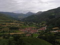 Carmona (Cabuérniga) desde o Miradoiro da Vueltuca.