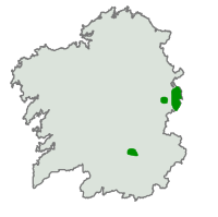 Distribución de Rupicapra en Galicia