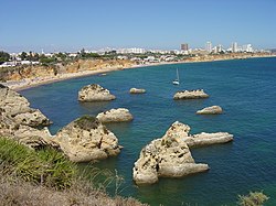 Praia da Rocha beach, near Portimão