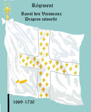 drapeau colonel de 1669 à 1730