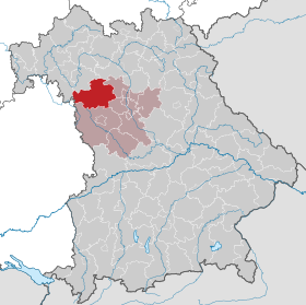 Landkreis Neustadt an der Aisch-Bad Windsheims läge i Bayern