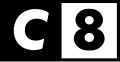 Logo de C8 du 5 septembre 2016 au 28 février 2025.