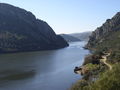 Tejo i Vila Velha de Ródão i Portugal lige efter den spanske grænse