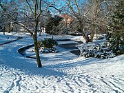 Slottshagen i vinterskrud (Januari–februari)