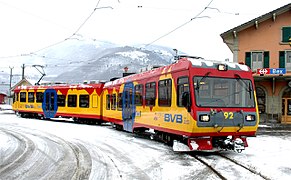 En gare de Bex.