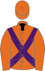 Orange, purple cross-belts