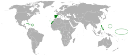 Regno di Spagna - Localizzazione