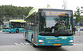 Gasbussen van Connexxion op het station van Beverwijk