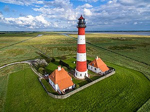 Farol de Westerheversand, Alemanha, 2015.