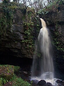 Photo of Pollnagollum Coolarkan entrance and nearby waterfall