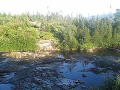 Rivière Pontbriand, socle rocheux du Bouclier canadien