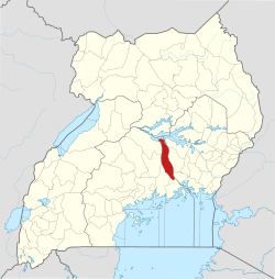 District location in Uganda