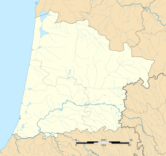 Mapa konturowa Landów, na dole nieco na lewo znajduje się punkt z opisem „Yzosse”