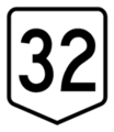 National Route marker, used in Sydney for the Western Freeway and the Princes Motorway (then F6 Freeway). Still in use in Western Australia.