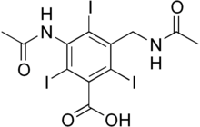 Skeletal formula of iodamide