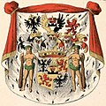 Gräfliches Wappen (1740) im Baltischen Wappenbuch[3]