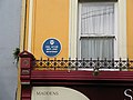 Memorial plaque honouring Fred Astaire on the wall of Madden's Summerhouse Cafe.