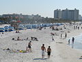 Clearwater Beach, înspre sud de la Pier 60.