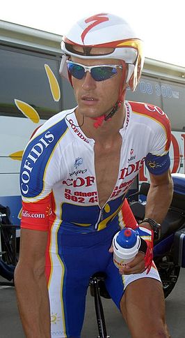 Geoffroy Lequatre tijdens de Ronde van Spanje 2006