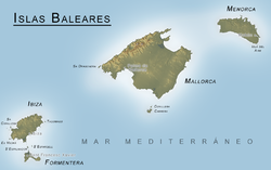 Localización de Menorca