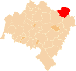 Location within the voivodeship