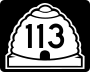 State Route 113 marker