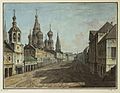 Moskvoretskaya Street c. 1800. By Fedor Alexeev